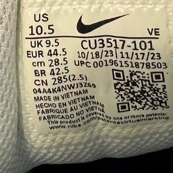 Nike Nuevo Run Swift 2 CU3517-101 Mens White Mesh Athletic Running Shoes - Picture 4 of 9